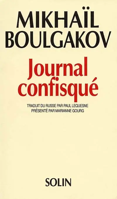 Journal confisqué : 1922-1925