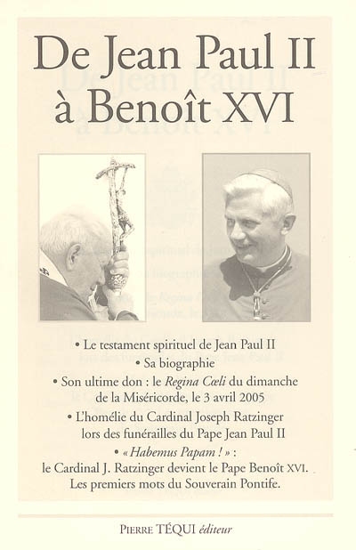 De Jean-Paul II à Benoît XVI