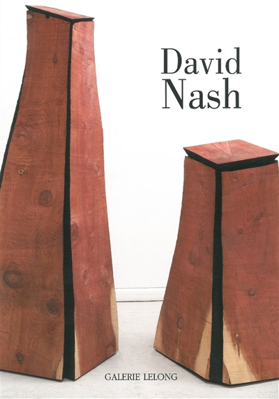 david nash, black and red : bronze and wood