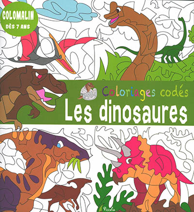 Les dinosaures : coloriages codés