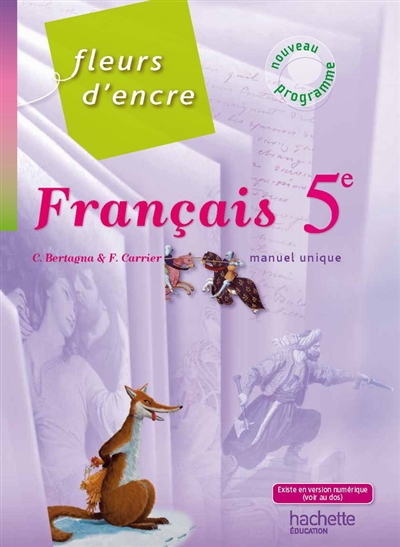 Français 5e : livre du professeur : nouveau programme