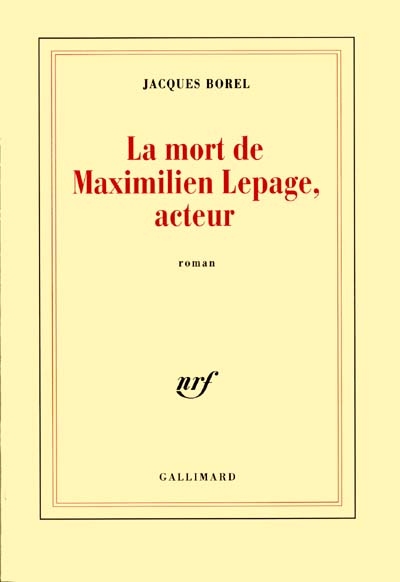 La mort de Maximilien Lepage, acteur