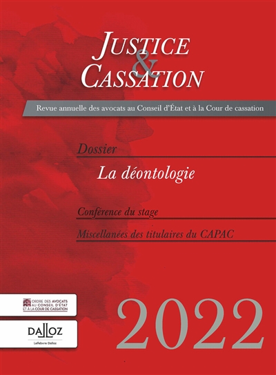Justice & cassation, n°...