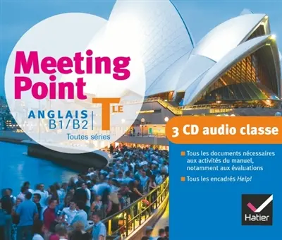 Meeting point, anglais terminale : B1-B2 toutes séries : 3 CD audio classe