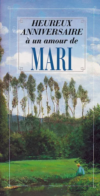 Heureux anniversaire à un amour de mari