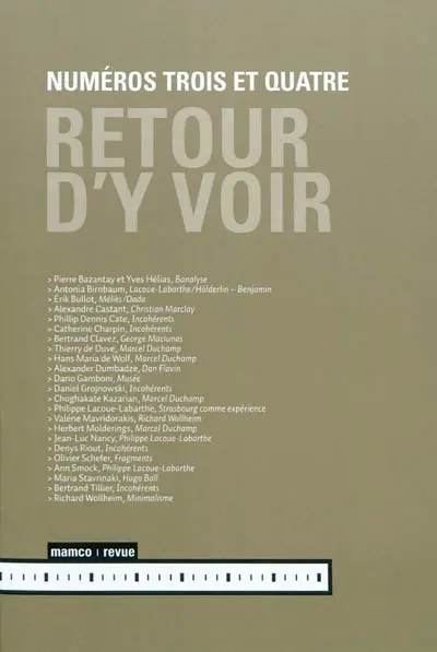 Retour d'y voir, n° 3-4