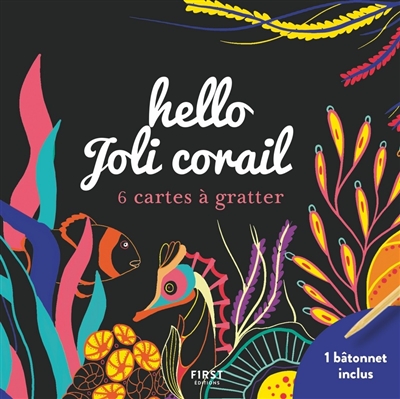 Hello joli corail : 6 cartes à gratter