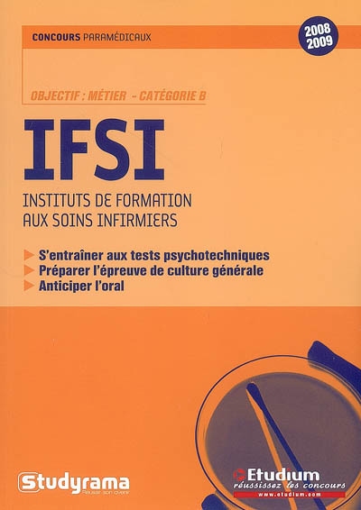 IFSI, instituts de formation aux soins infirmiers : objectif métier, catégorie B