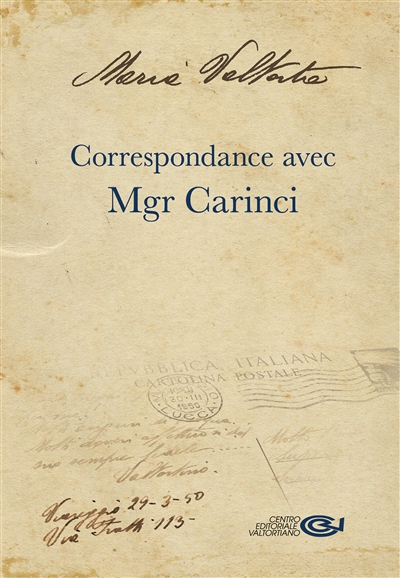 Correspondance avec Mgr Carinci