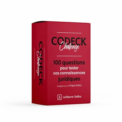 Codeck challenge : 100 questions pour tester vos connaissances juridiques