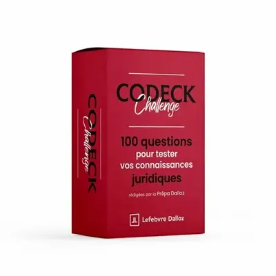 Codeck challenge : 100 questions pour tester vos connaissances juridiques
