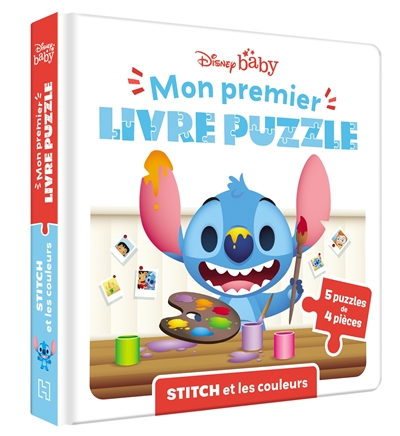 Stitch et les couleurs : 5 puzzles de 4 pièces