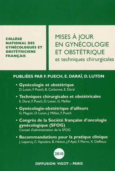 Mises à jour en gynécologie et obstétrique et techniques chirurgicales