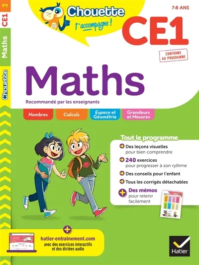 Maths CE1, 7-8 ans : conforme au programme