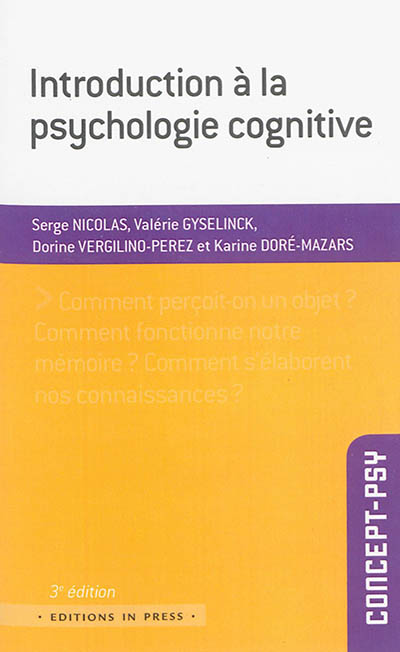 Introduction à la psychologie cognitive
