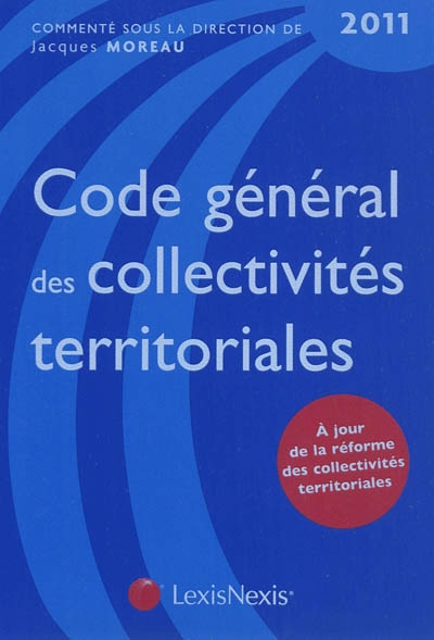 Code général des collectivités territoriales 2011