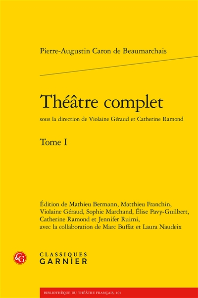 Théâtre complet. Vol. 1