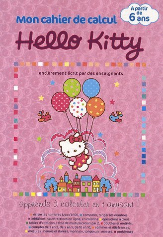 Mon cahier de calcul Hello Kitty, à partir de 5 ans
