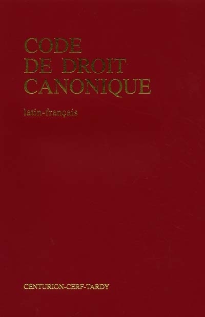 Code de droit canonique : texte officiel et traduction française