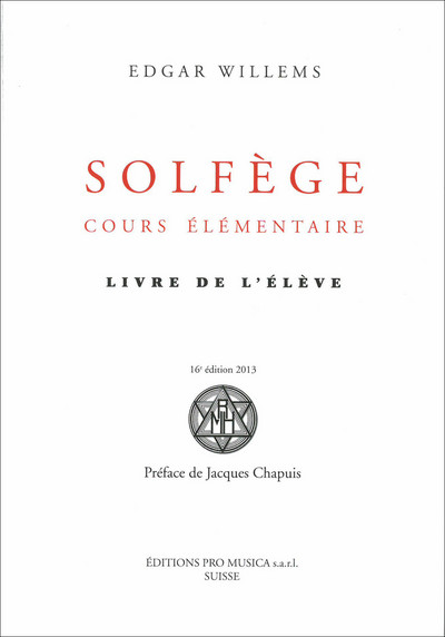 Solfège : cours élémentaire : livre de l'élève