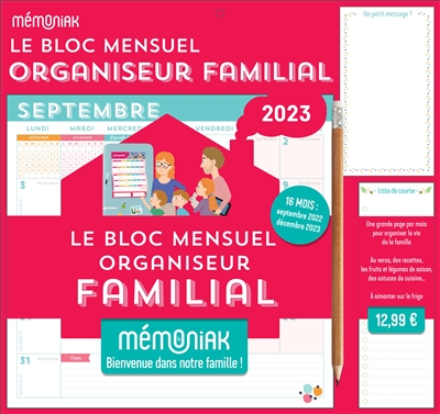 Budget familial Bienvenue dans notre famille ! - Mémoniak - (sept. 2023 -  déc. 2024) - Accessoires Organisation familiale