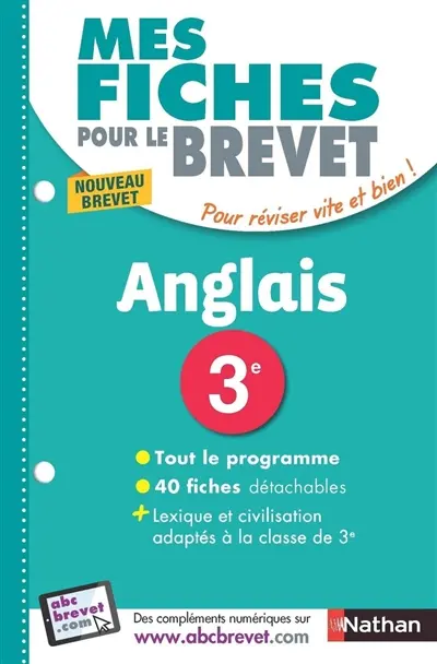 Anglais, 3e : nouveau brevet