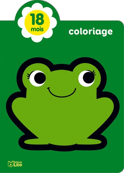 Petite grenouille : coloriage, 18 mois