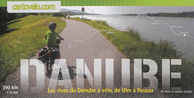 Danube : les rives du Danube à vélo, de Ulm à Passau : 390 km, 1:70.000
