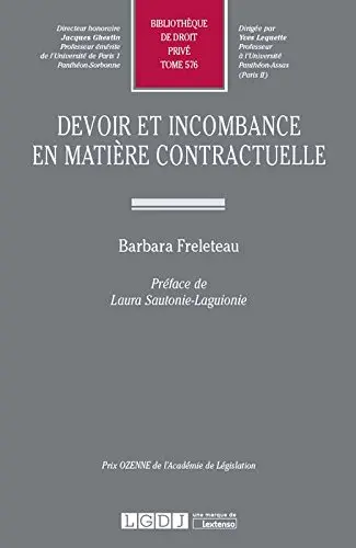 Devoir et incombance en matière contractuelle