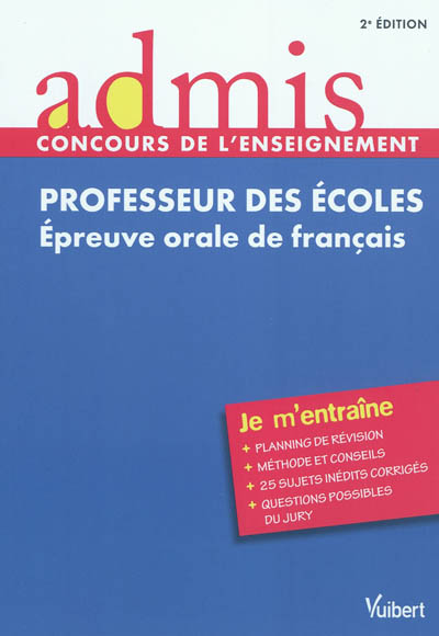Professeur des écoles : épreuve orale de français