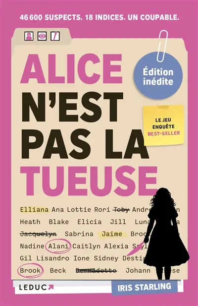 Alice n'est pas la tueuse : l'énigme policière aux 46.600 suspects
