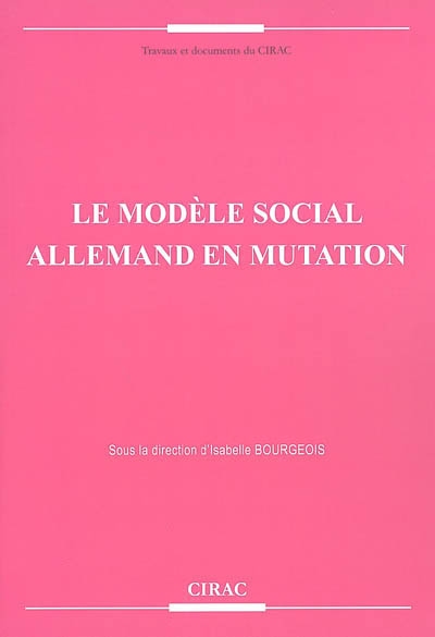 Le modèle social allemand en mutation