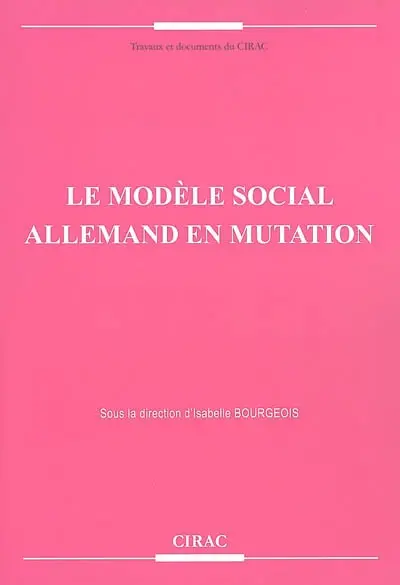 Le modèle social allemand en mutation