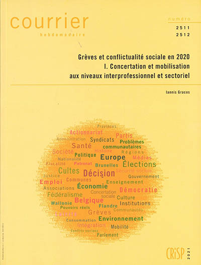 Courrier hebdomadaire, n° 2511-2512. Grèves et conflictualité sociale en 2020 : 1, concertation et mobilisation aux niveaux interprofessionnel et sectoriel
