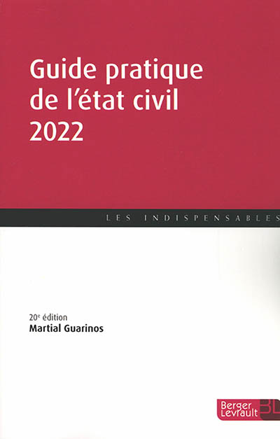 Guide pratique de l'état civil 2022