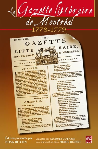 La Gazette littéraire de Montréal, 1778-1779