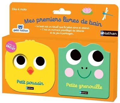 Mes premiers livres de bain : petit poussin, petite grenouille