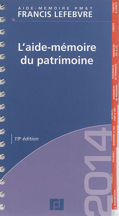 L'aide-mémoire du patrimoine