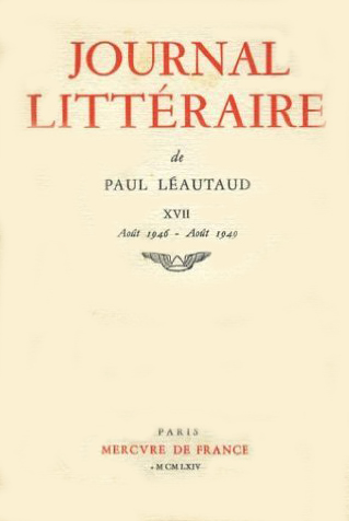Journal littéraire. Vol. 17. 1946-1949