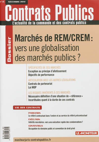 Contrats publics,...