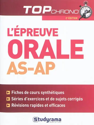 L'épreuve orale AS-AP