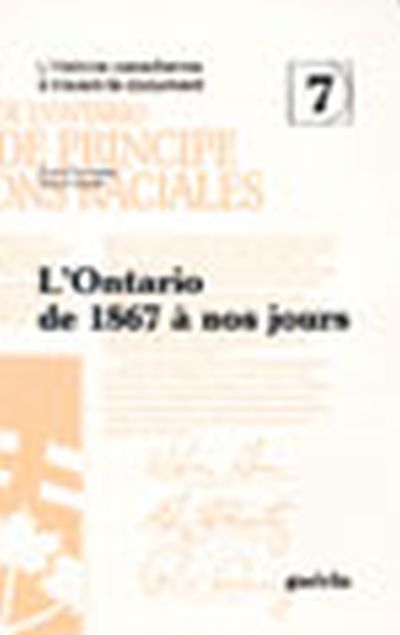 L'Ontario de 1867 à nos jours