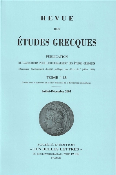 Revue des études grecques,...