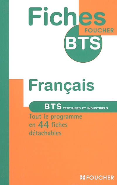 Français : BTS tertiaires et industriels