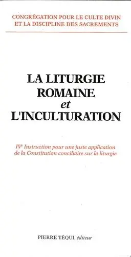 Liturgie romaine et inculturation