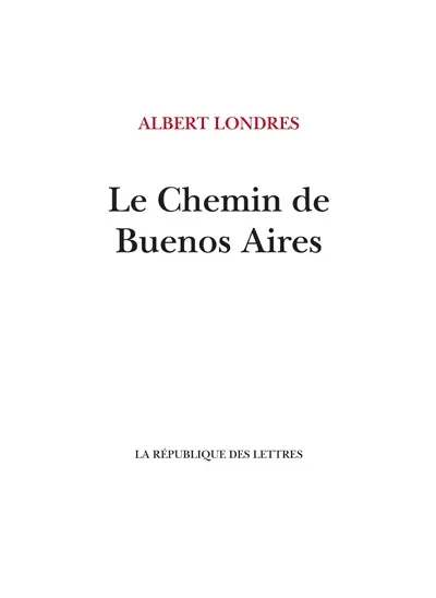 Le chemin de Buenos Aires
