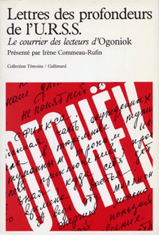 lettres des profondeurs de l'urss : le courrier des lecteurs d'ogoniok, 1987-1989