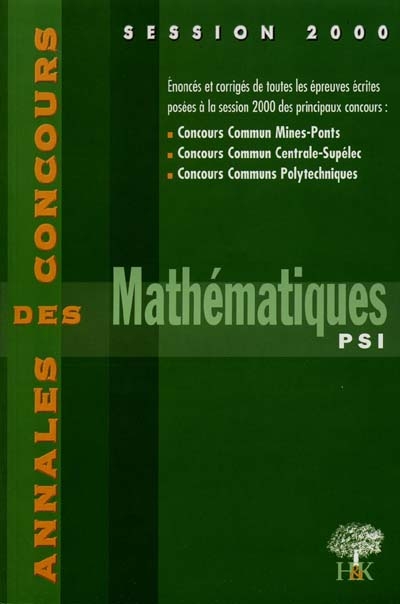 Mathématiques PSI : 2000