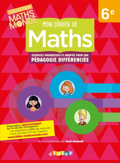 Mon cahier de maths 6e :...