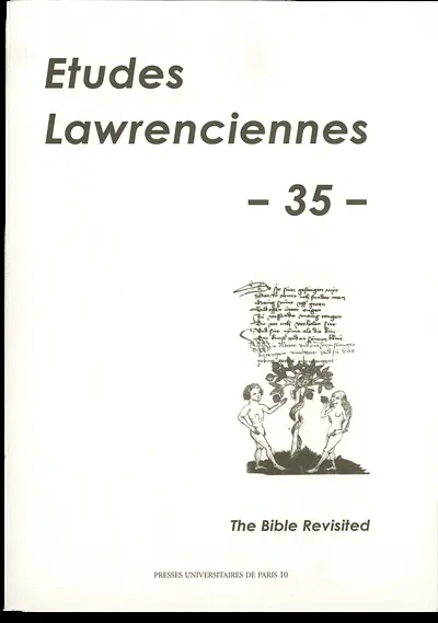 Etudes lawrenciennes, n° 35. The Bible revisited